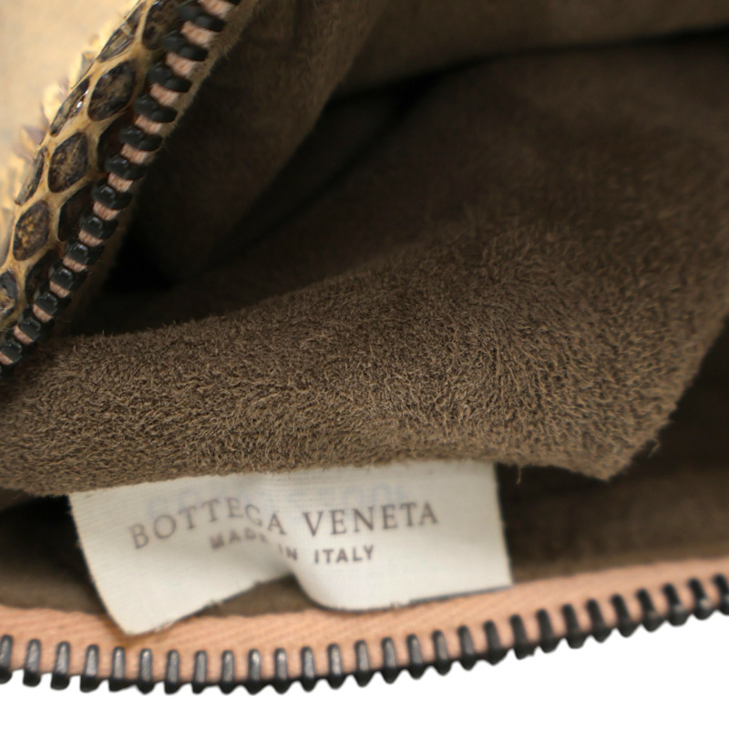 粉色 編織羊皮 蛇皮 肩背包-7