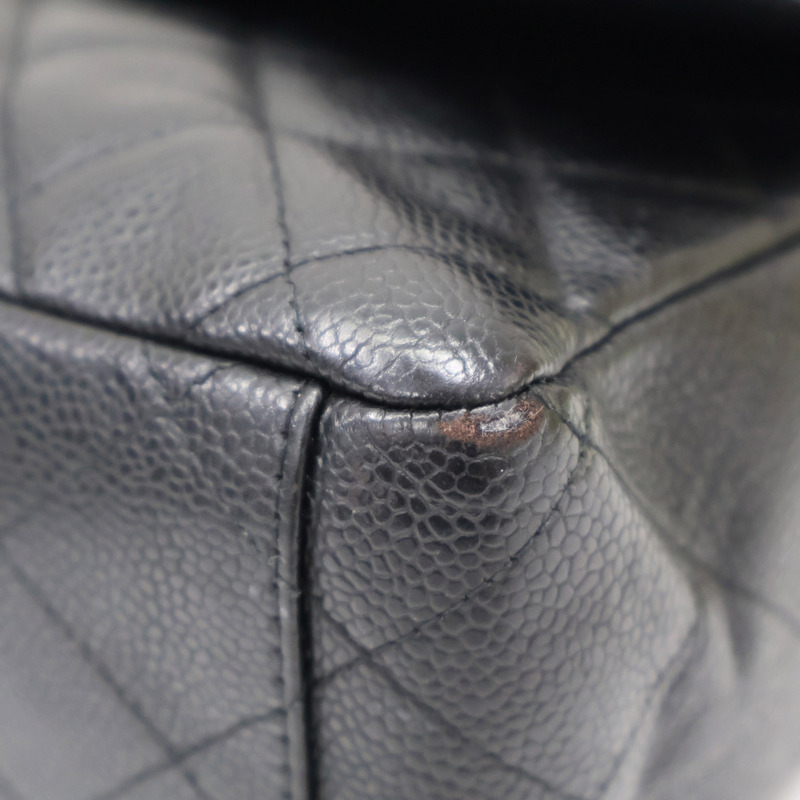 黑色 荔枝紋牛皮 COCO 34 鍊帶肩背包 無卡-14