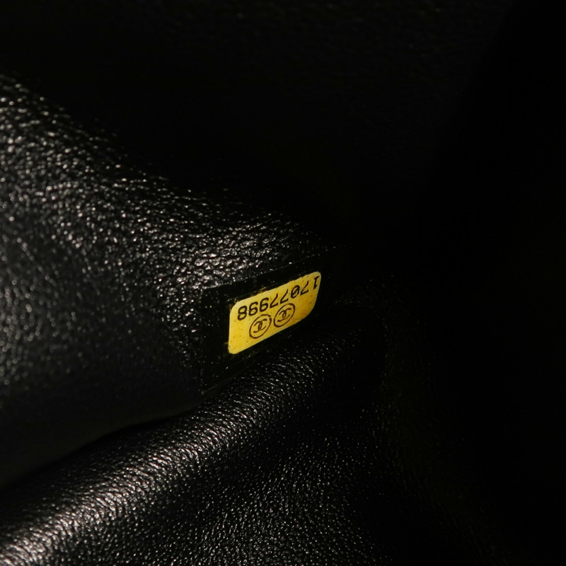 CHANEL 【激減優惠】漆皮皮革Large Classic銀扣鏈帶肩背袋-5