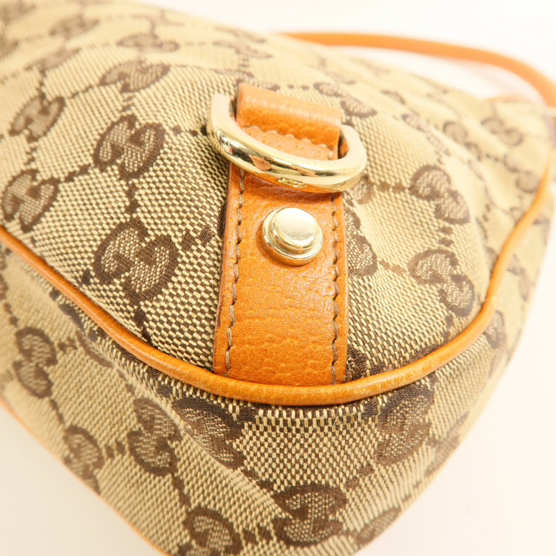 GUCCI 帆布Abbey金扣肩背袋-7