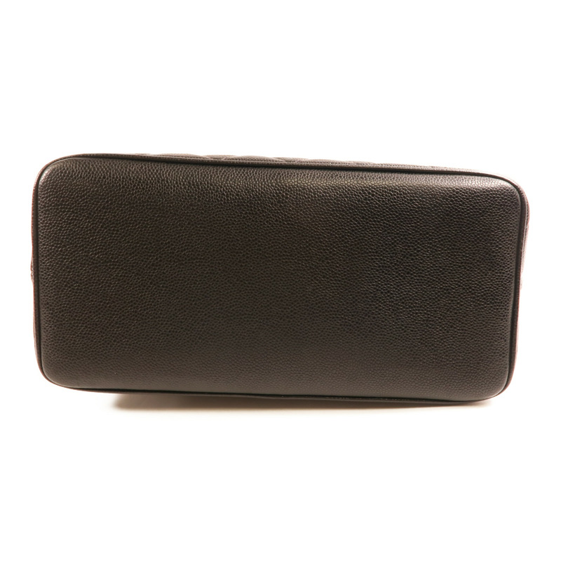 CHANEL 牛皮皮革Tote Bag銀扣肩背袋/手挽袋-3