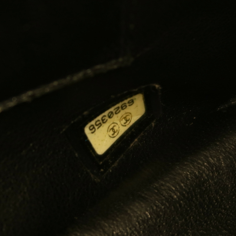 CHANEL 牛皮皮革Tote Bag銀扣肩背袋/手挽袋-6