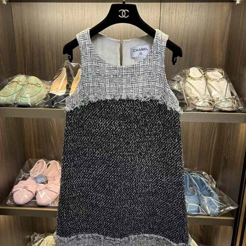 Chanel 編織連身裙 34號 需自行清洗一下-0