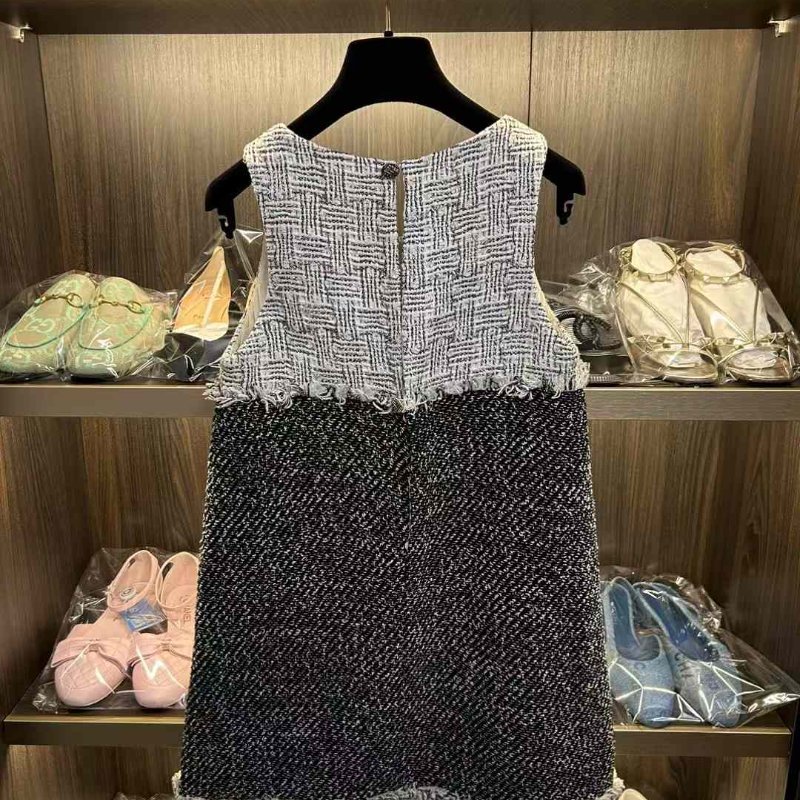 Chanel 編織連身裙 34號 需自行清洗一下-1