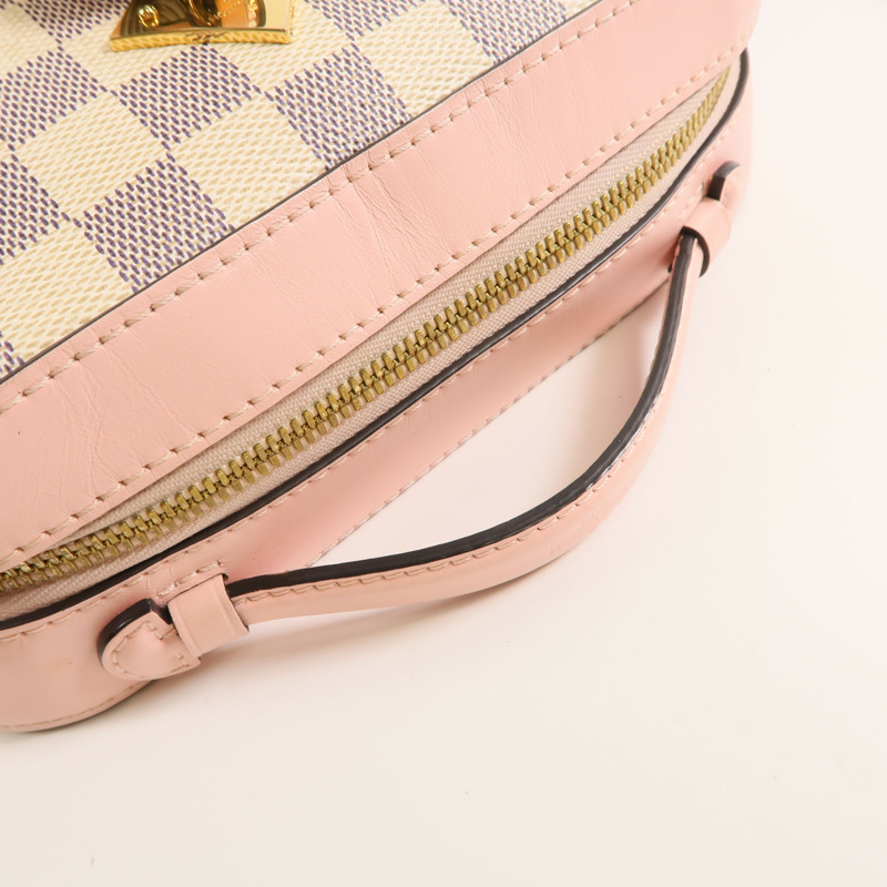 LOUIS VUITTON Damier Azur Saintaonge金扣肩背袋-8