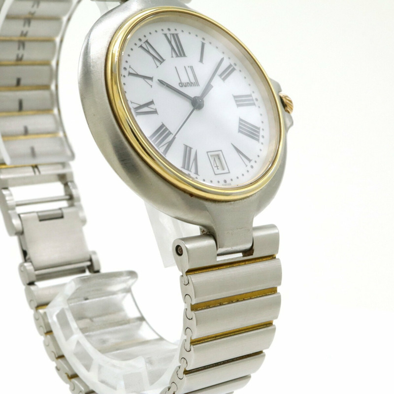 dunhill Millennium LM 白色錶盤 SS 男款石英手錶-5