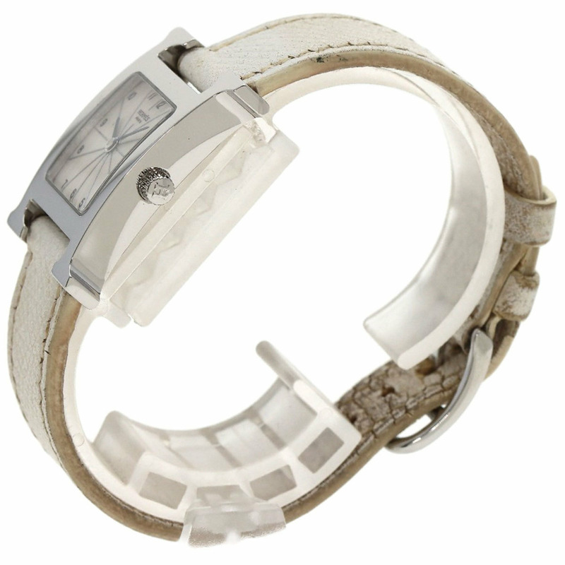 愛馬仕 HH1.210 H 手錶 精鋼 皮革 女款 HERMES-1