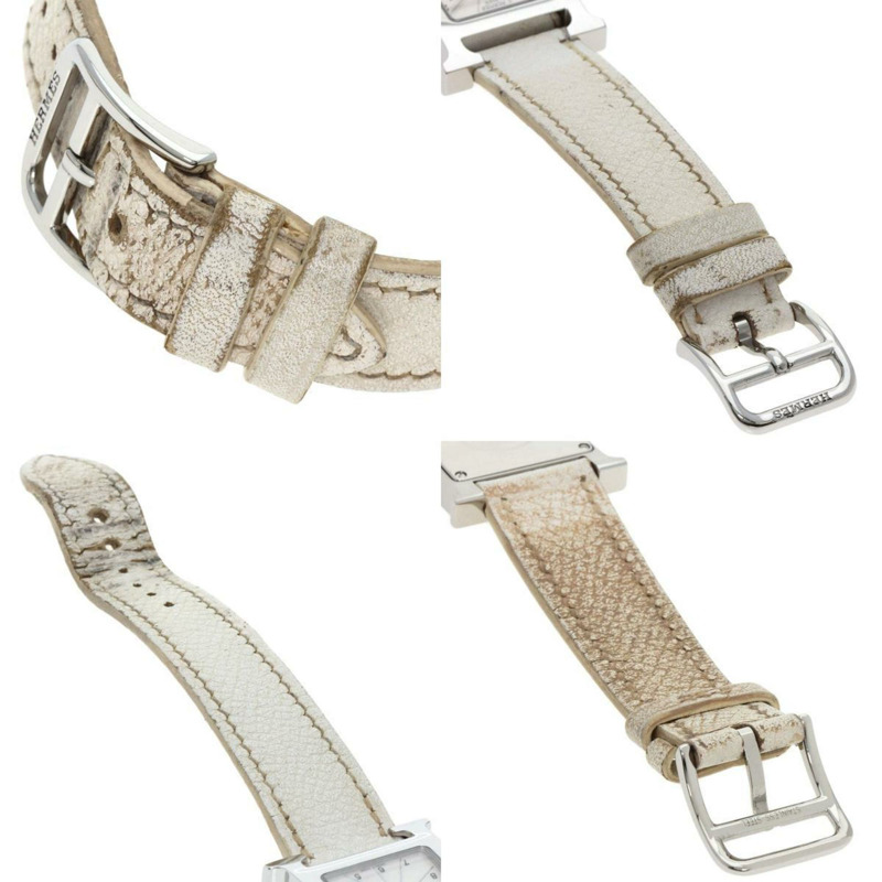 愛馬仕 HH1.210 H 手錶 精鋼 皮革 女款 HERMES-4