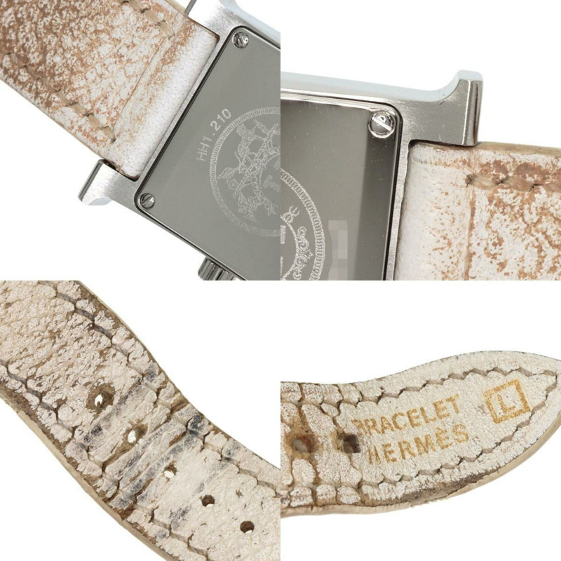 愛馬仕 HH1.210 H 手錶 精鋼 皮革 女款 HERMES-7