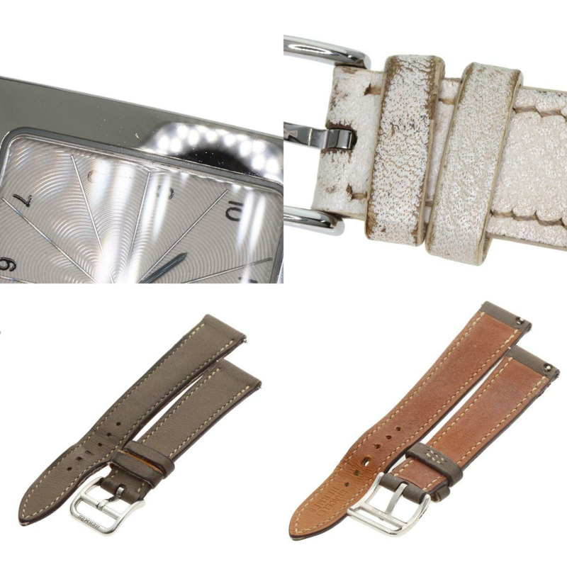 愛馬仕 HH1.210 H 手錶 精鋼 皮革 女款 HERMES-8