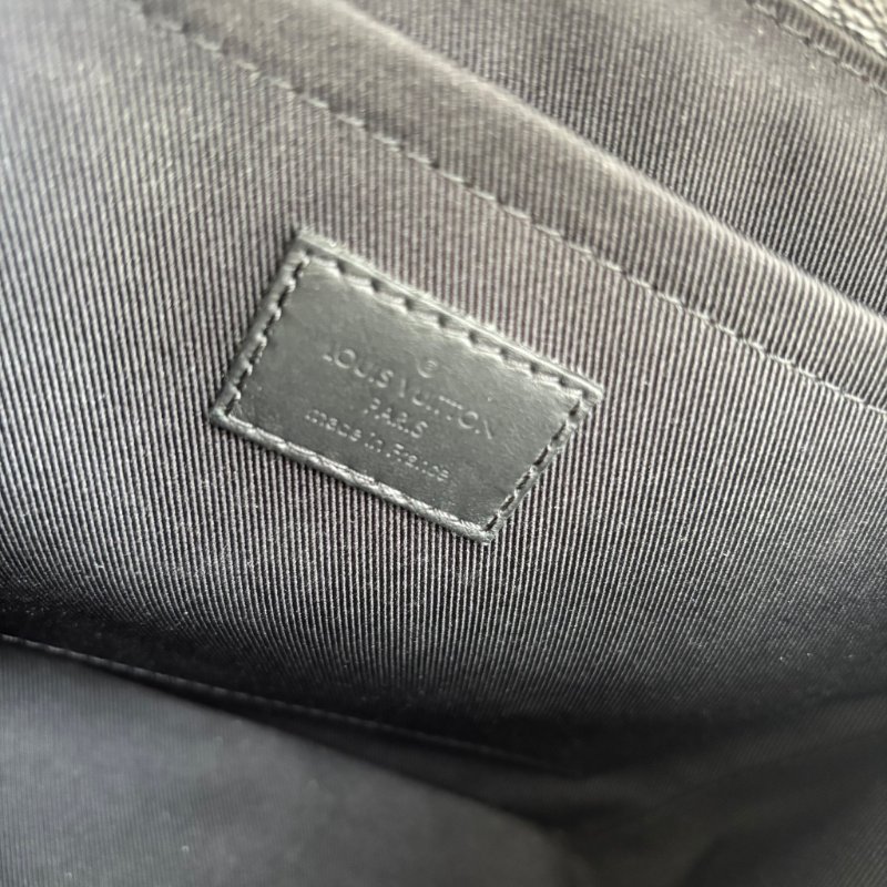 ::LOUIS VUITTON:: LV M46953 Steamer PM 黑花紋手提包 斜背包-27