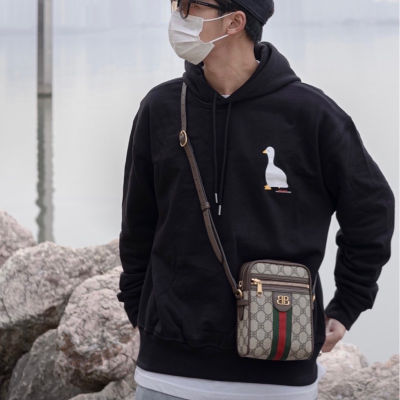 Balenciaga巴黎世家 x GUCCI古馳聯名款 相機斜挎包-6