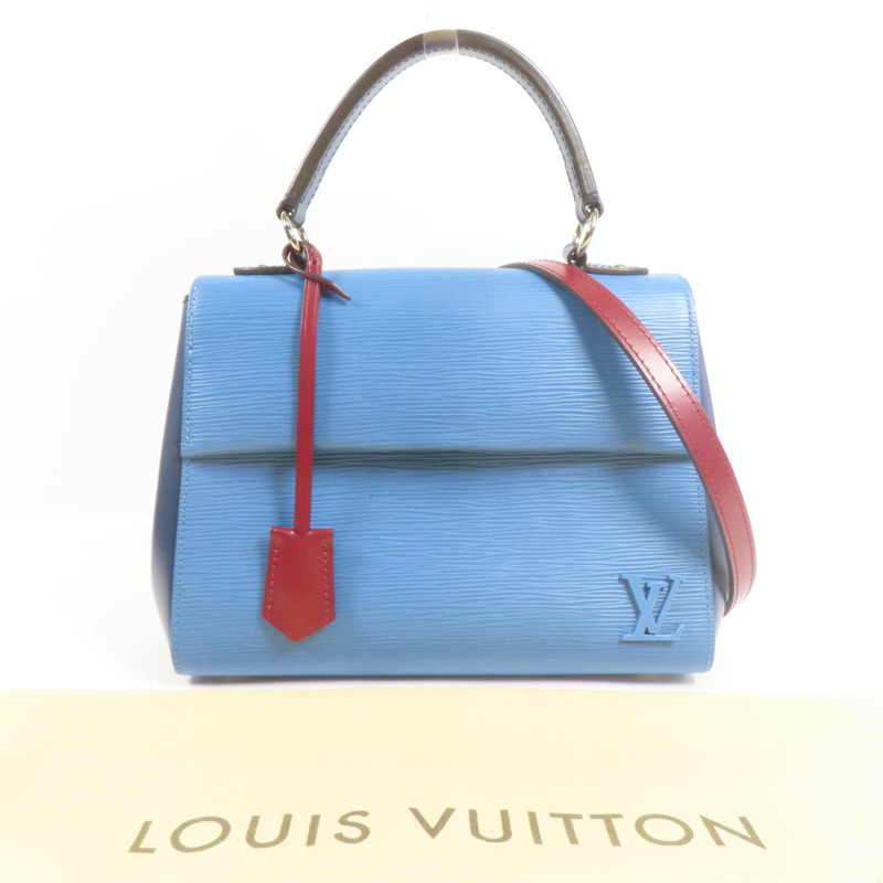 LOUIS VUITTON Epi Cluny銀扣手挽肩背兩用袋-10