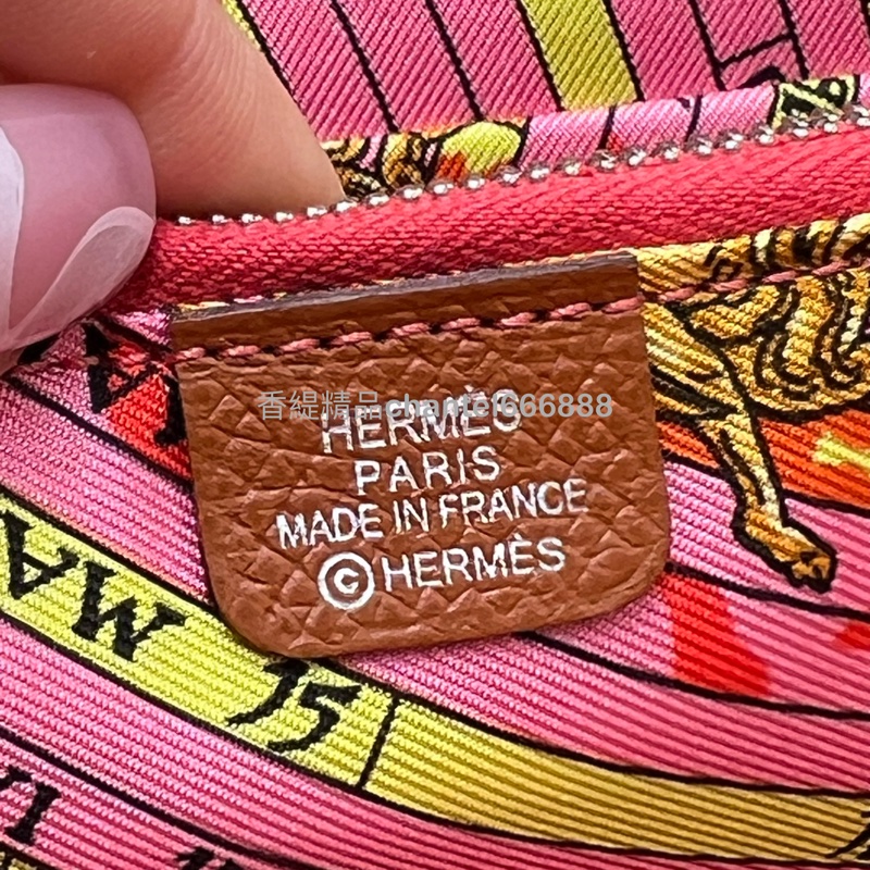 💗香緹國際精品💗 Hermes愛馬仕 silk in 金棕長夾-4
