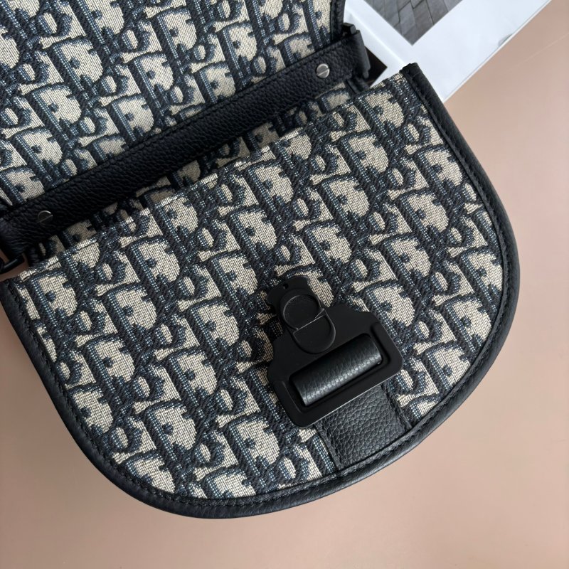 ::DIOR:: Dior Oblique 緹花 Gallop 迷你斜背包 側背包 半圓包 男女可背-2