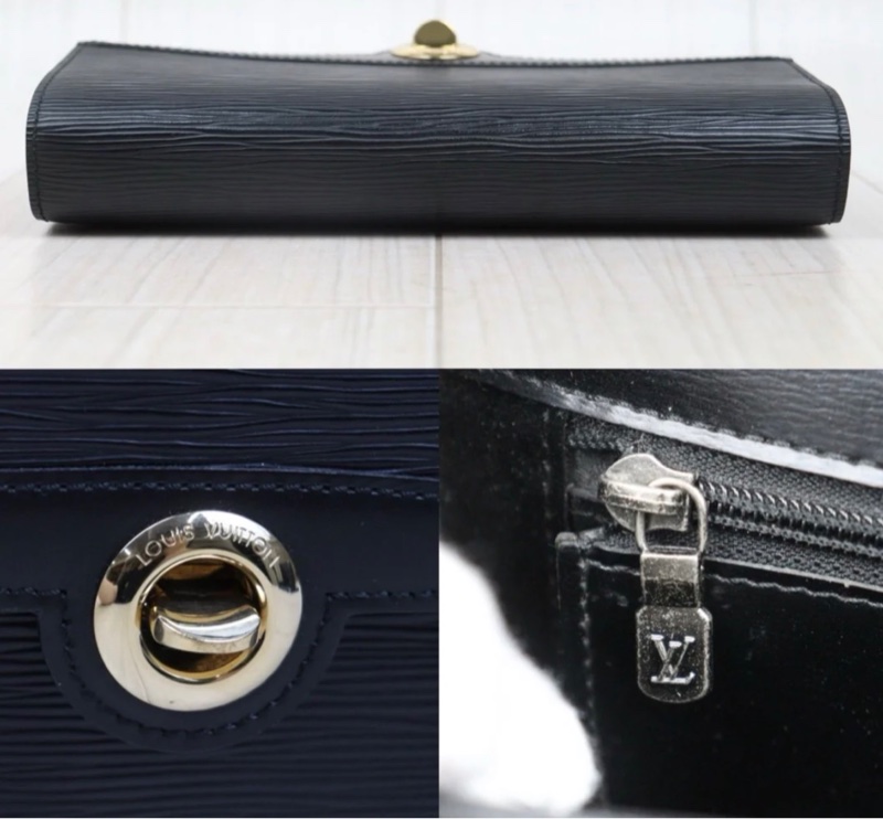 「JL精品代購」98新 Lv水波紋信封包-9