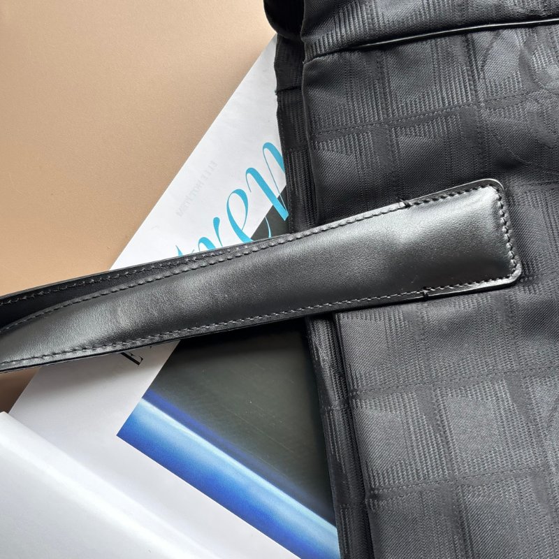 ::CHANEL:: Travel Line 黑色緹花尼龍手提肩背 托特包-22