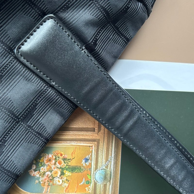 ::CHANEL:: Travel Line 黑色緹花尼龍手提肩背 托特包-33
