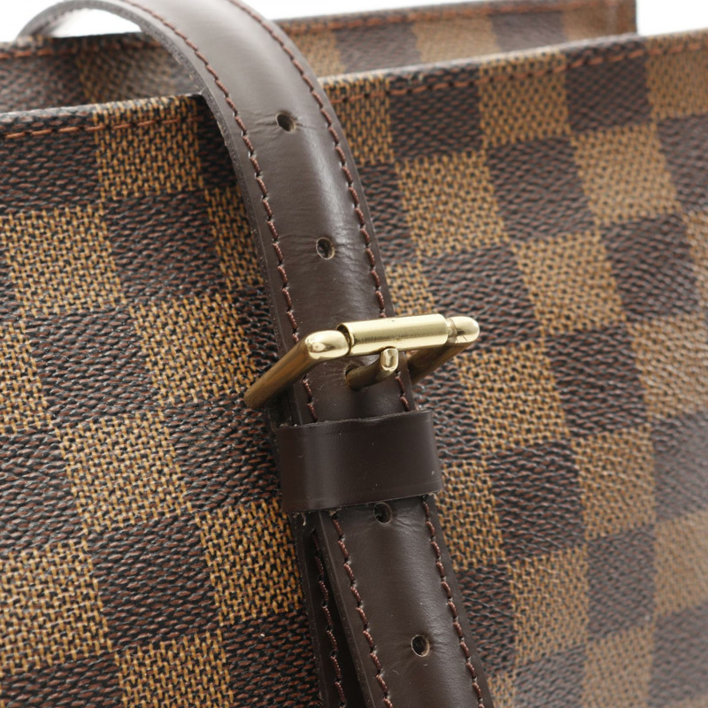 LOUIS VUITTON Chelsea 單肩托特包 N51119 Damier 帆布 Ebene 二手女士 LV-8