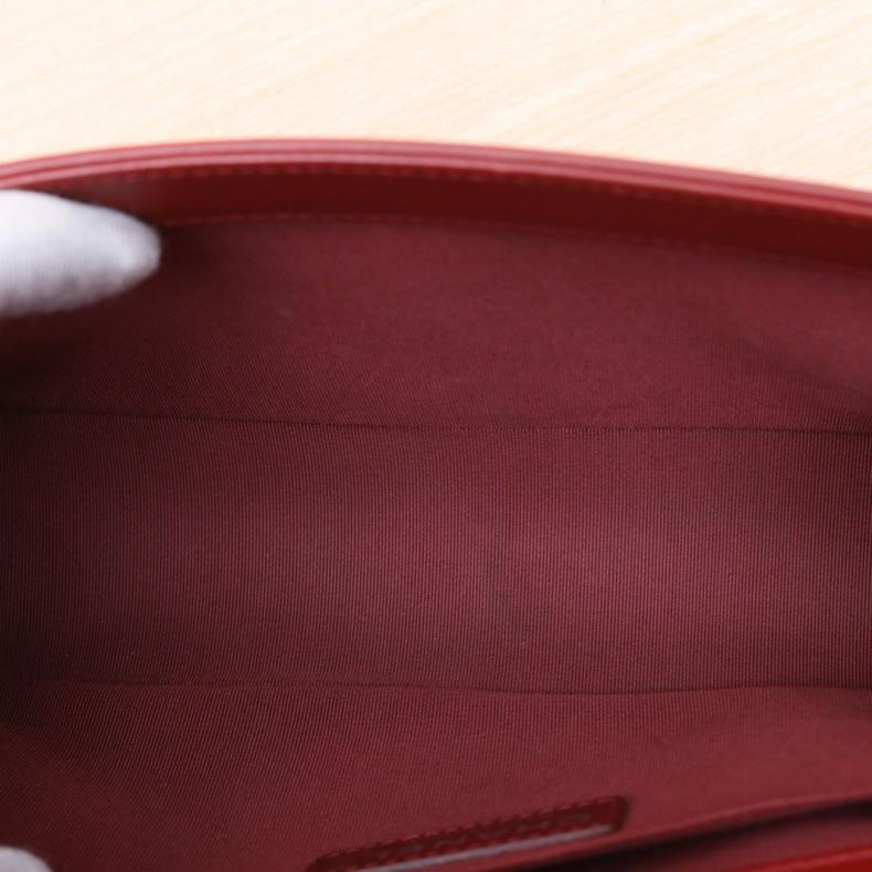 CHANEL(香奈兒) Leboy 中號 25cm 紅色  18開 銀扣-4