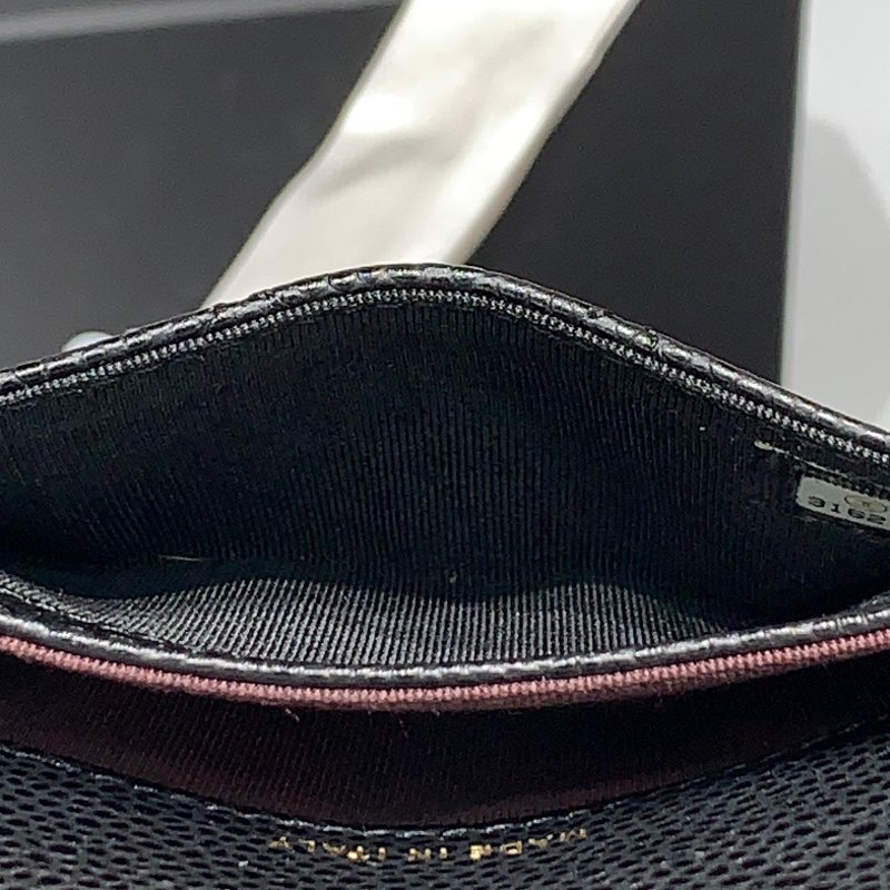 CHANEL Caviar魚子醬牛皮 Classic Flap Card Holder 金扣卡片套黑色/散紙包-5