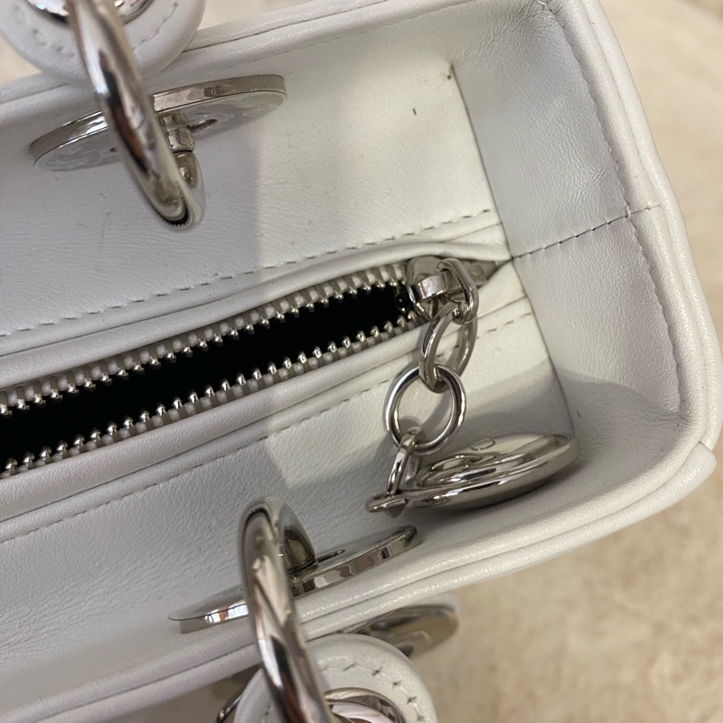 Dior 迪奥 戴妃五格刺綉限量款 拉鍊款 手提單肩-7