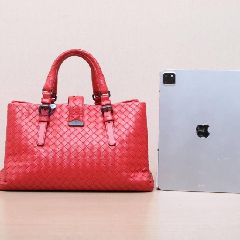 BOTTEGA VENETA(葆蝶家)  紅色  鎢鋼扣 單肩包-2