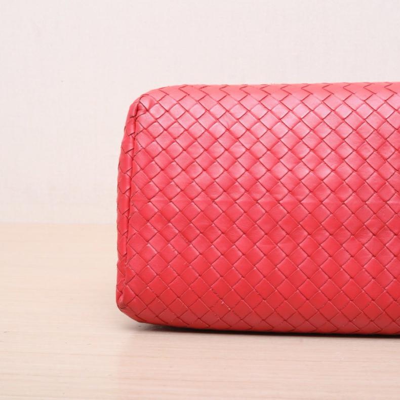 BOTTEGA VENETA(葆蝶家)  紅色  鎢鋼扣 單肩包-3