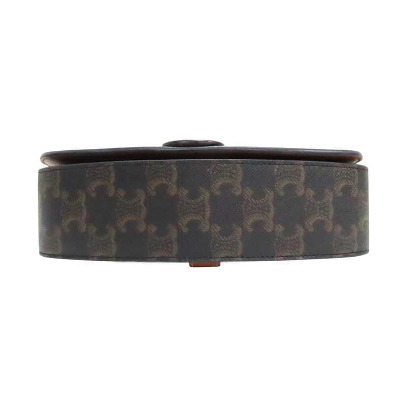 棕色牛皮帆布兩用包 1OI592DQ2-3