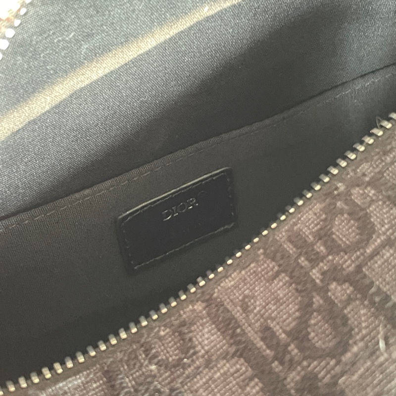 Dior logo 提花手拿包 化妝包 手提包(不含背袋)-6