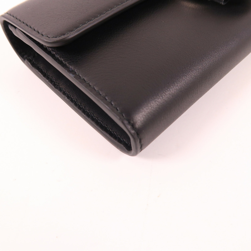 GUCCI 牛皮皮革Wallet銀扣長錢包-9