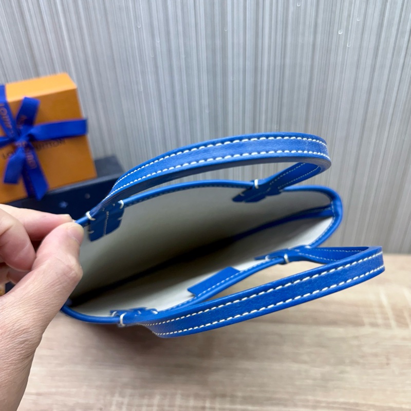 Goyard Poitier mini 絕版限量款寶藍色手提包-3