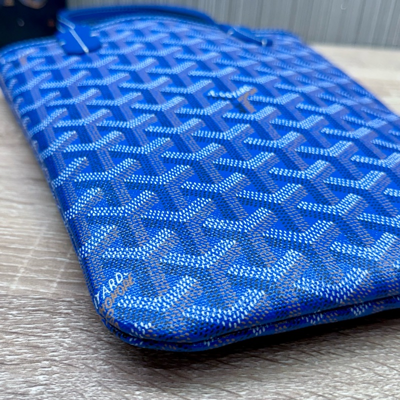 Goyard Poitier mini 絕版限量款寶藍色手提包-9