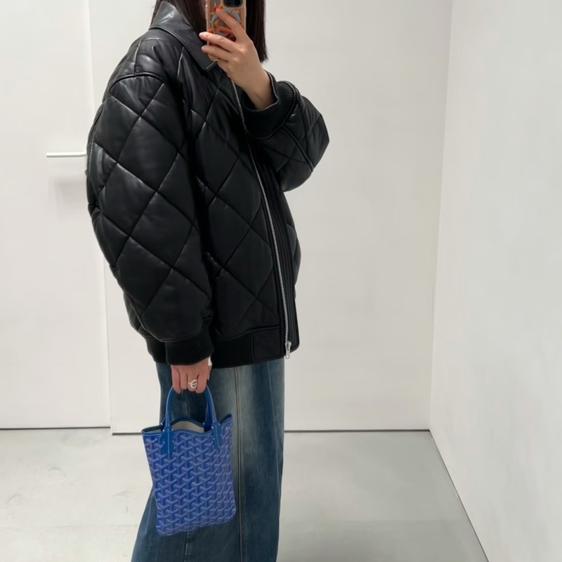 Goyard Poitier mini 絕版限量款寶藍色手提包-17