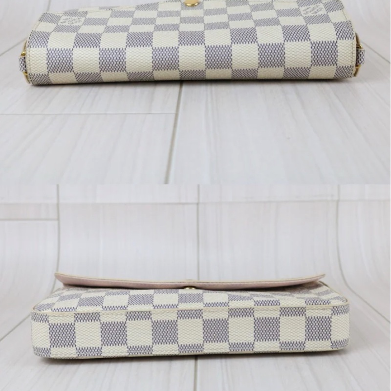 「JL精品代購」98新 LV 棋盤格 三合一 麻將包-4