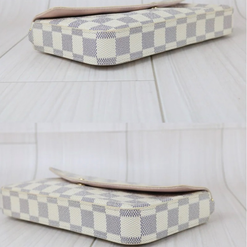 「JL精品代購」98新 LV 棋盤格 三合一 麻將包-5