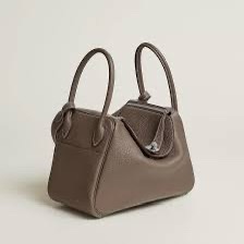 Hermes 愛馬仕 Lindy26 大象灰銀釦 全新全配-5