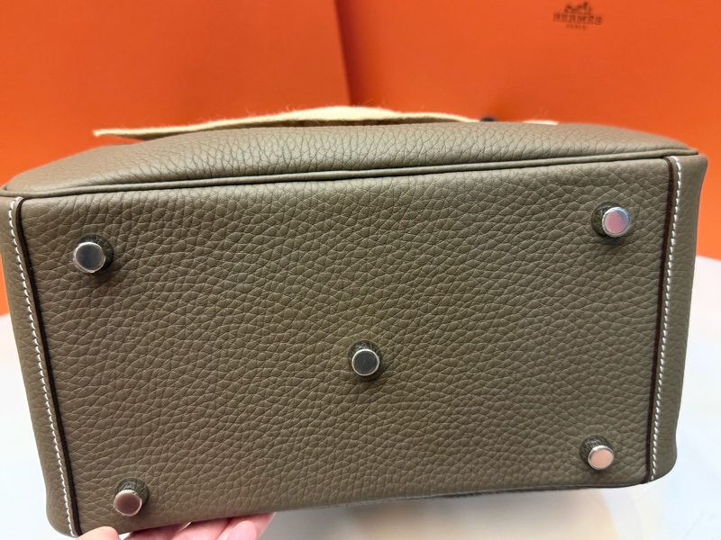 Hermes 愛馬仕 Lindy26 大象灰銀釦 全新全配-10
