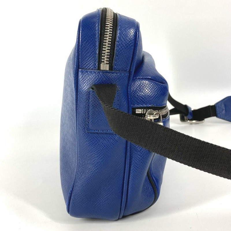路易威登 M33437 Taiga 戶外斜背包 PM 包 斜背包 肩背包 皮革 男士 女款 藍色-3