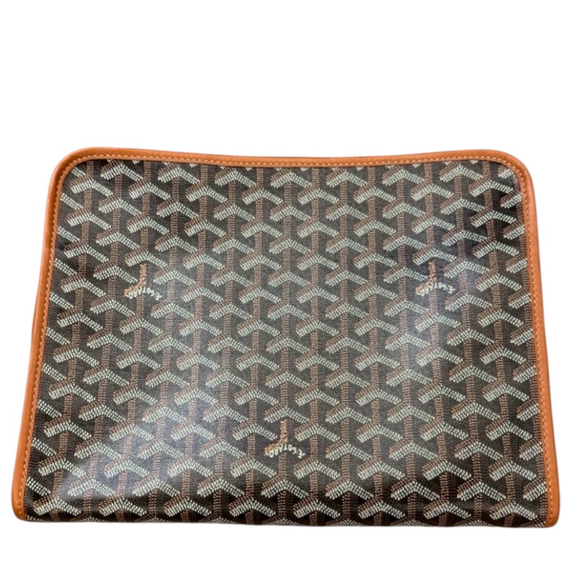 全新 Goyard Jouvence GM 經典棕色 手拿/電腦包  男女適用 (拉鍊膜未拆・完整全配)-7