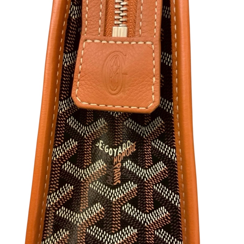 全新 Goyard Jouvence GM 經典棕色 手拿/電腦包  男女適用 (拉鍊膜未拆・完整全配)-18