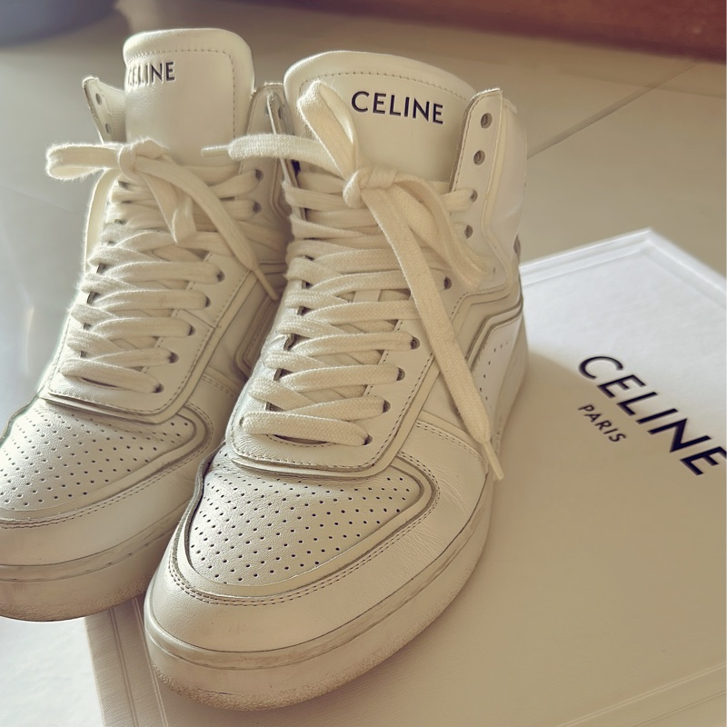 CELINE 半筒小白鞋-1