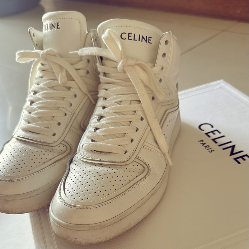 CELINE 半筒小白鞋-16