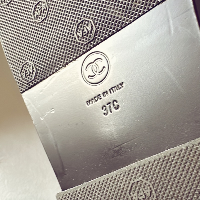 Chanel 亮片款涼鞋-10