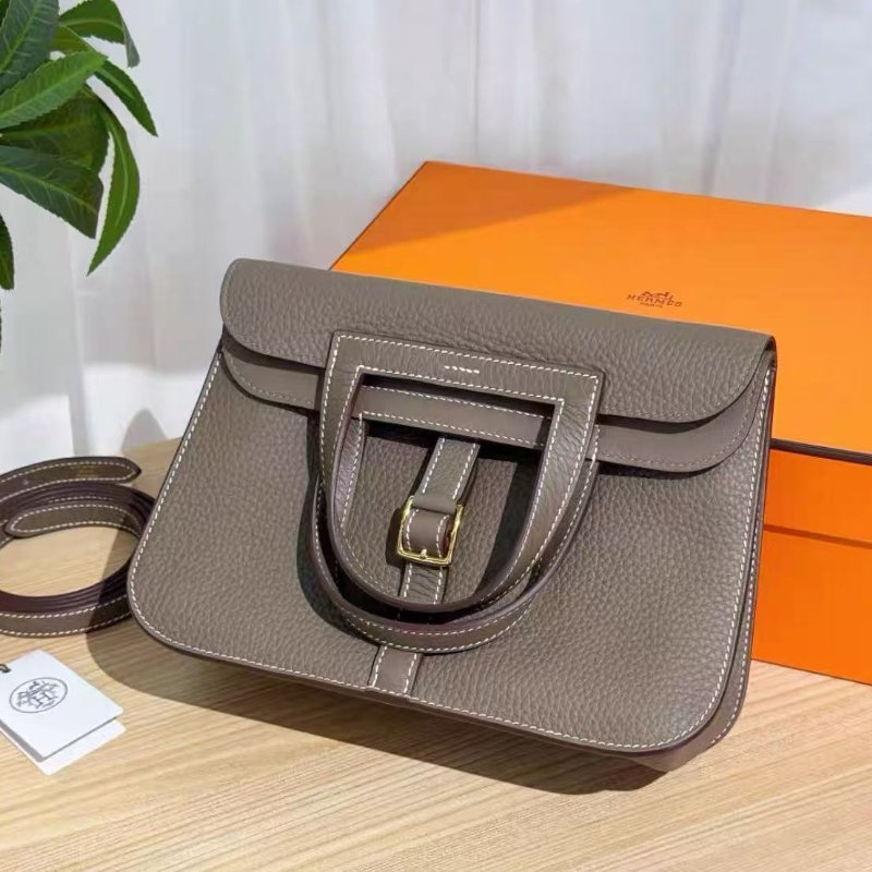 ✨Hermes halzan25 大象灰金扣 全新配件齊全-3