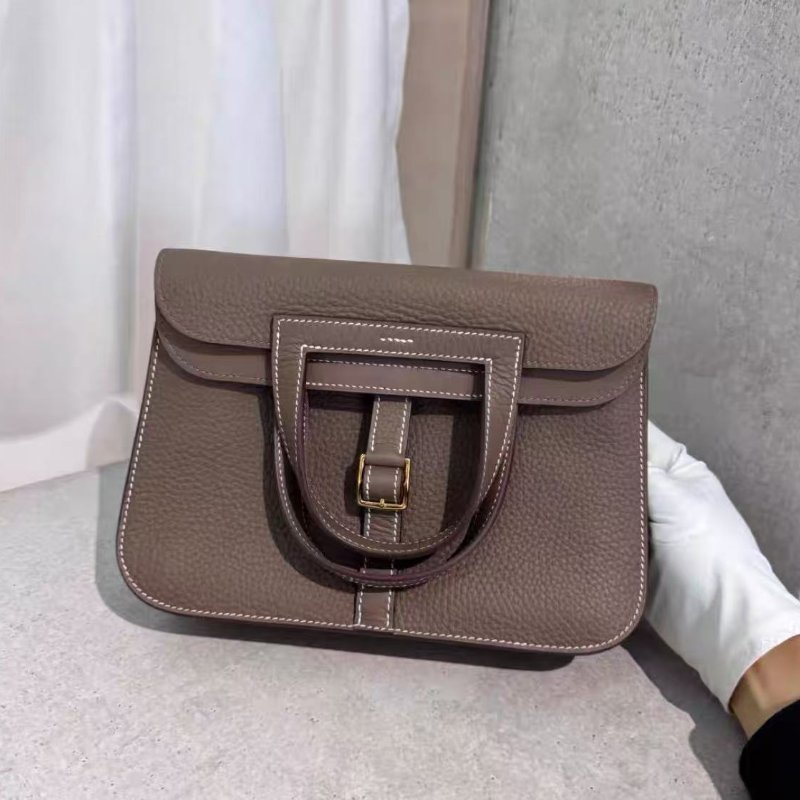 ✨Hermes halzan25 大象灰金扣 全新配件齊全-4