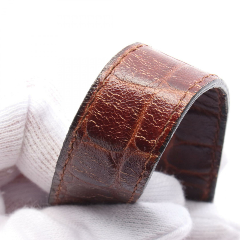 Salvatore Ferragamo Gancini 棕色皮革單肩包，二手女士-7