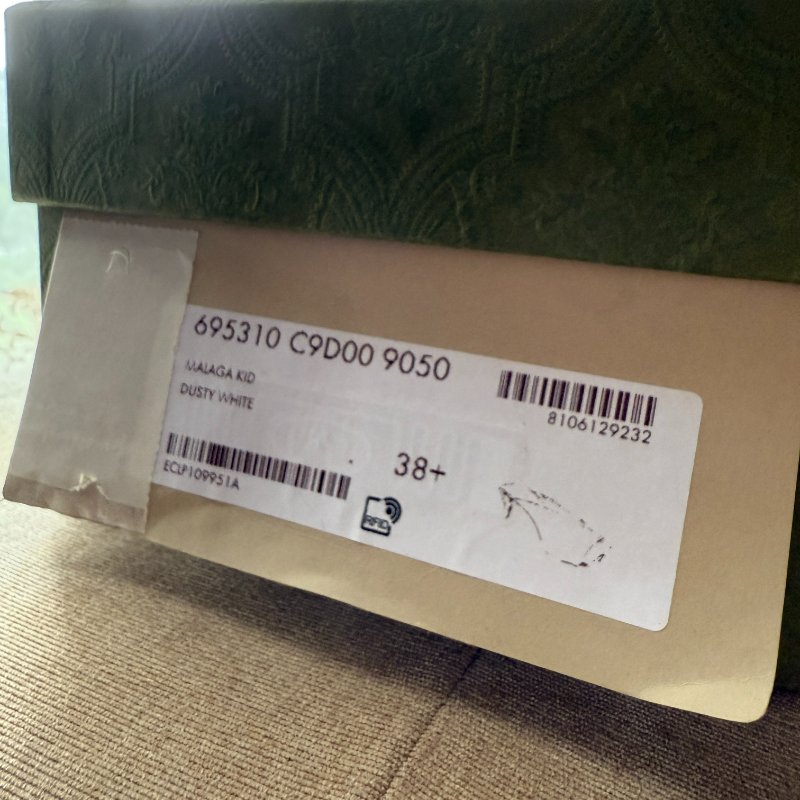 Gucci 白色 開口矮跟鞋-6