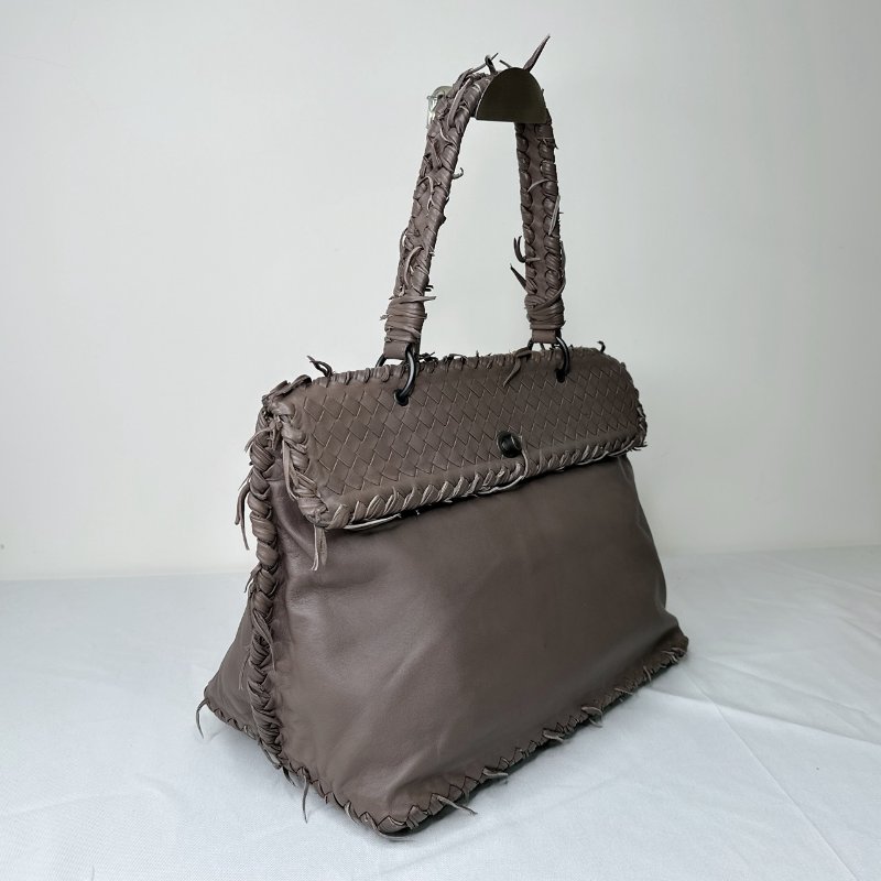 BV 編織手提單肩托特包-3