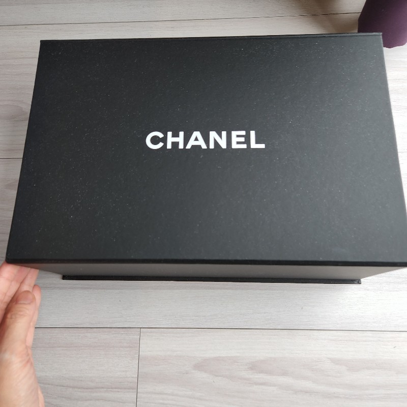 天菜CHANEL boy25人字紋 金鍊海洋藍／湛藍色-18